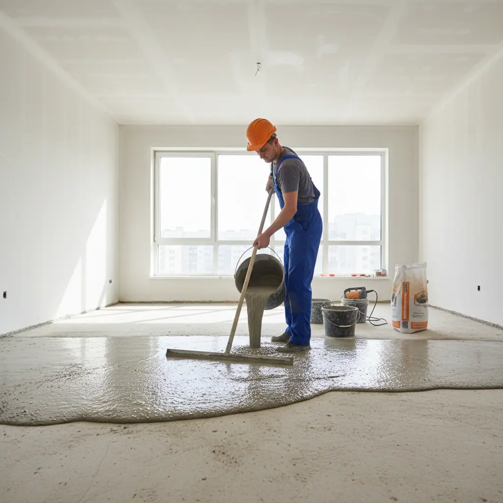 Untergrundvorbereitung mit Ausgleichsmasse